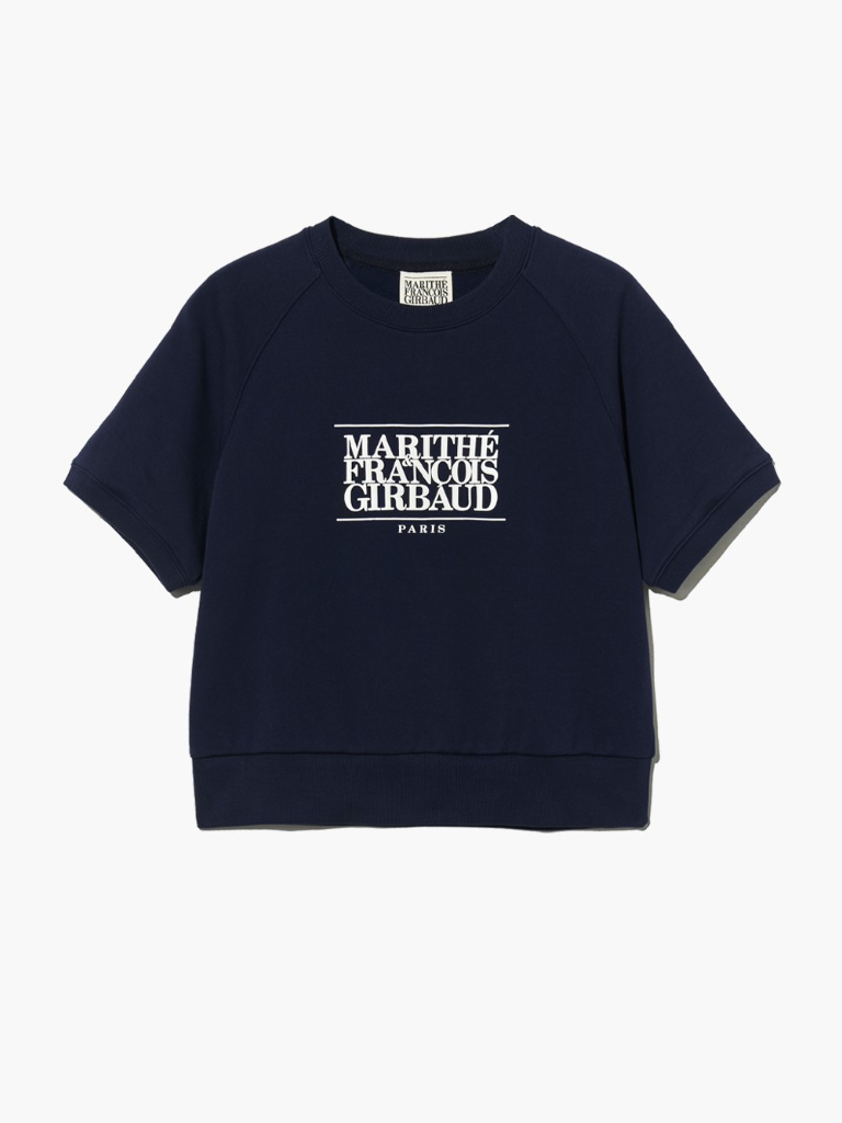 MARITHE FRANCOIS GIRBAUD | W CLASSIC LOGO HALF SWEATSHIRT