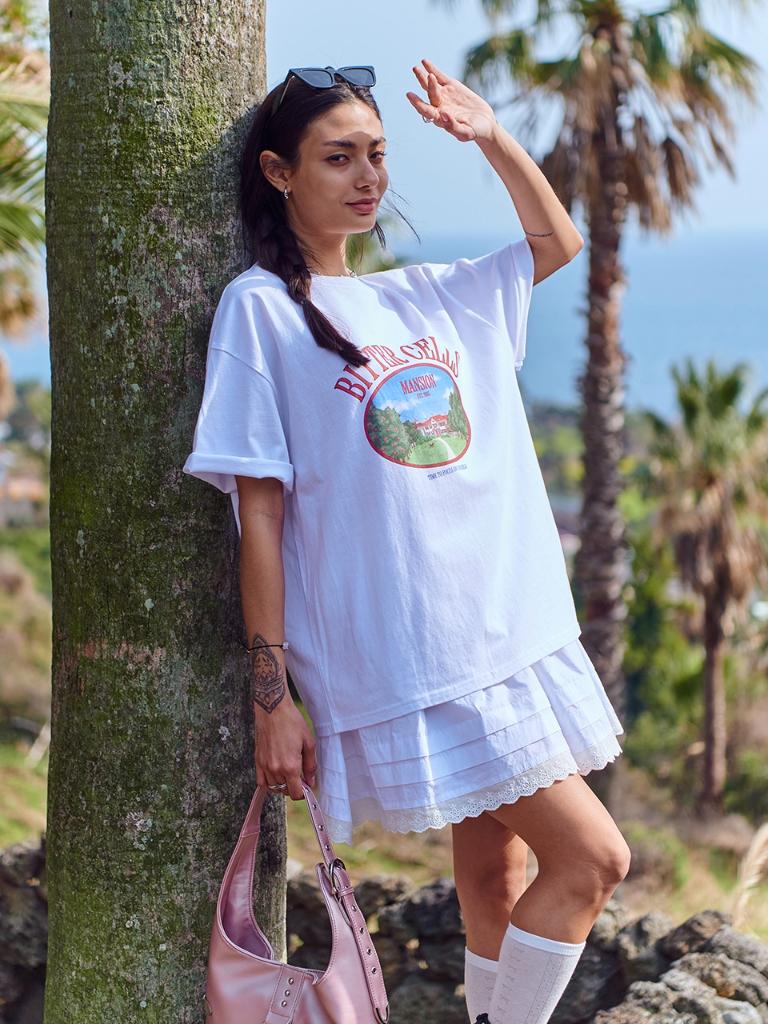 Kodak | Graphic Ringer Short Sleeve T-shirt Women | Yeogi kr